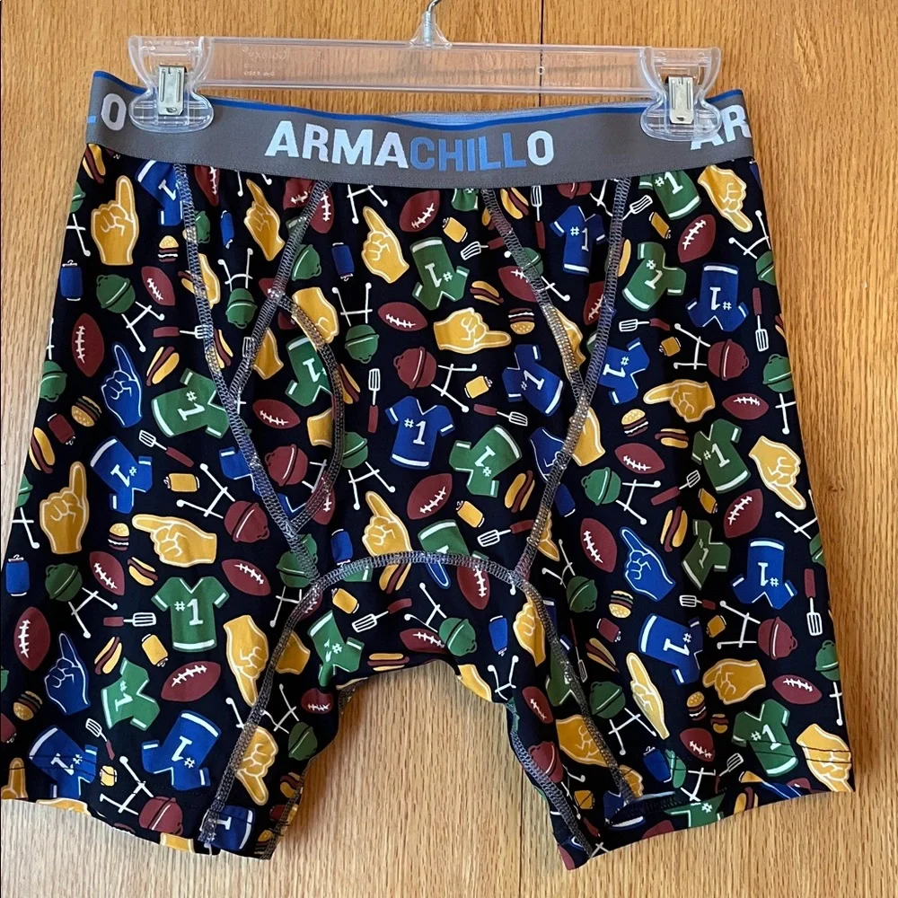 Duluth Trading Co ARMACHILLO men MEDIUM football cooling boxer brief underwear